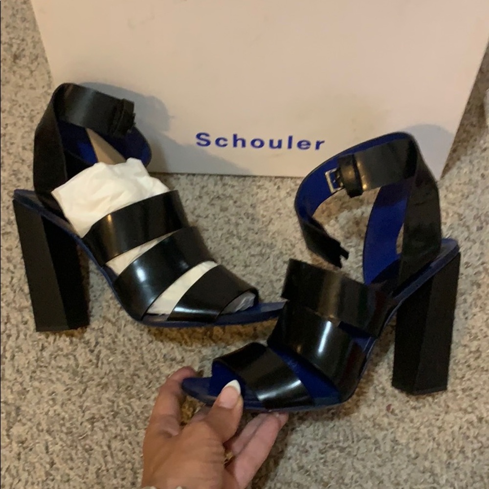Proenza Schouler black sandals